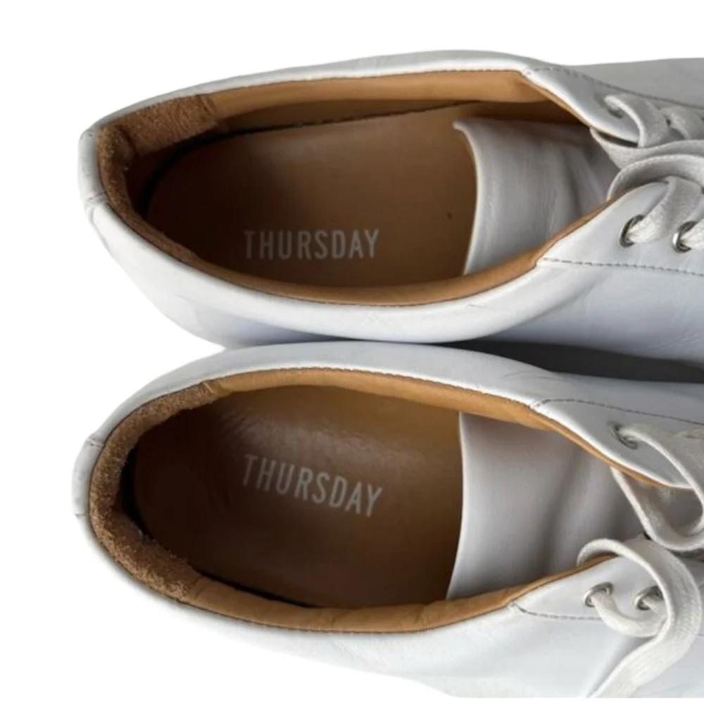 Thursday Boot Company Premier Low Top sneakers in white Italian leather. Size 10